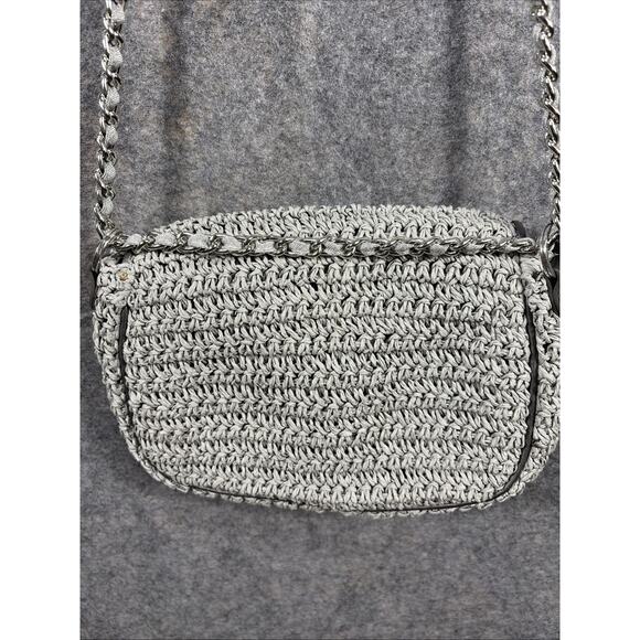 BRIGHTON ANJU JEWELED Sequins Crystals Small CROCHETED Purse Bag w/ Dust Bag - Picture 5 of 13